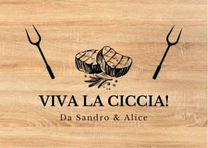tagliere in frassino con testo: Viva la ciccia