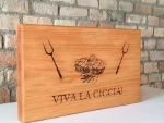 Tagliere in rovere rosso americano - viva la ciccia